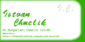 istvan chmelik business card